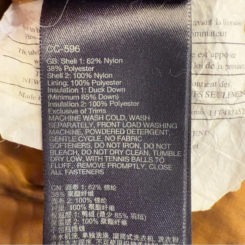 Marmot Alderbrook 700 Fill Down Parka Golden Honeycomb Winter Coat Womens Medium - Picture 8 of 16